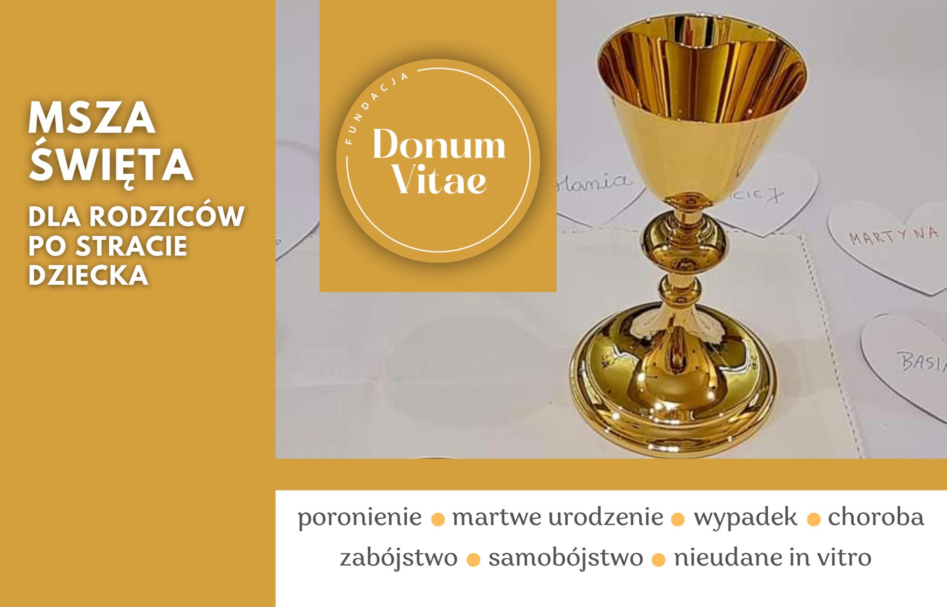 Msza Święta w intencji rodziców po stracie dzieci